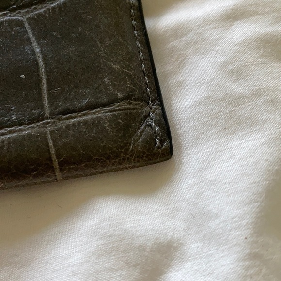 COACH Crocodile Card Holder - Picture 4 of 5